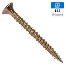 Tornillo Turbo screw Madera Madera 50 mm 5 mm 144 unidad(es)