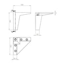 Pata Kompass Abs 100Mm Blanco