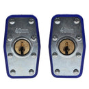 Set Candados 3 Unidades 7 Mm Plateado Con Clave