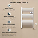 Secador Toallas Para Baño Programable Radiacion Vesubio Blanco