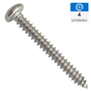 Tornillo Roscalata Metal 1/4 4.83 mm 4 unidad(es)