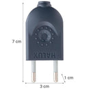 Enchufe Macho Volante 2P Negro
