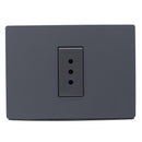 Enchufe simple 10A armado S32 grey