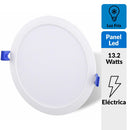 Panel Led Empotrado Circular Blanco 12W Luz Fria