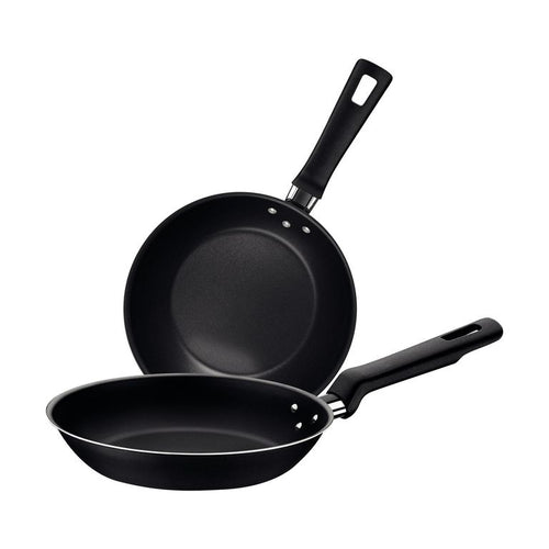 Set 2 Sartenes Loreto 26 Cm Aluminio Negro