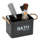 Organizador de Bano 13x12.5x19 cm 2.37 l Negro