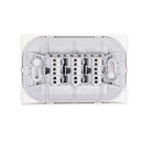 Interruptor triple 9/32 10 A Luzica Blanco