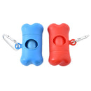 Dispensador Bolsa Desechos Mascotas Forma Hueso 8 Cm