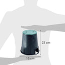 Caja para valvulas circular plastico 23x15 cm