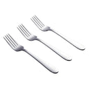 Set de 3 Tenedores Cena Inoxidable Plateado