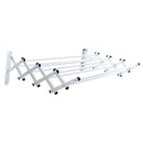 Tendedero de Ropa Muro Aluminio 86x61x22 cm Blanco