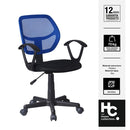 Silla Escritorio Iso Azul/Negro