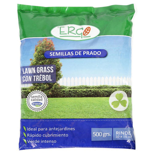Semilla de Pasto Lawn Grass con Trebol 0.5 kg Bolsa