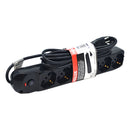 Alargador Shuko Proteccion Sobretension 6 Toma(S) 3 M Negro
