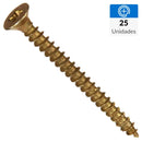 Set Tornillo Turbo/Tapas Madera Madera 40 mm 3.5 mm 25 unidad(es)