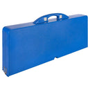 Mesa Plegable Maleta Con Bancos Rectangular 82 Cm Azul