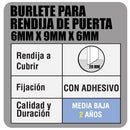Sello goma espuma 6x9mm x 6m