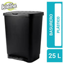 Papelero 25 Litros Plastico Negro