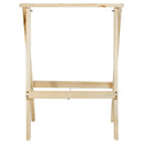 Caballete Plegable Madera 82X65 Cm Cafe