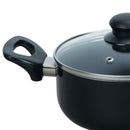 Bateria de cocina 7 Piezas Aluminio Antiadherente Negro