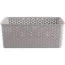 Canasto Ratan 30x13.5x35.5 cm 14.5 l Gris