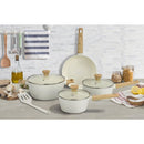 Bateria De Cocina 8 Piezas Aluminio Picnic Beige