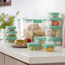 Set 11 Contenedores Clip Celeste Plastico