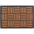 Limpiapies Cuadros 60X40 Cm Caucho Cafe/Negro