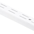 Pilar ranurado doble metal 192 cm blanco