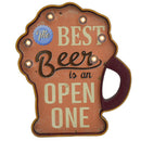 Letrero Led Cerveza Beige 29x5 cm