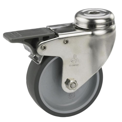 Rueda giratoria con freno tope 40kg