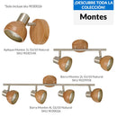 Barra Led Madera Cafe.