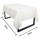 Mantel Rectangular 180x240 cm Jacquard Blanco