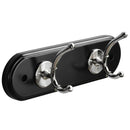 Percha 2 Ganchos Zinc Negro/cafe