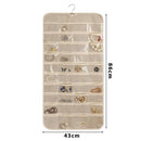 Organizador Colgante De Joyas 43X86X1 Cm Beige