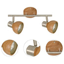 Barra Led Madera Cafe..