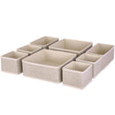 Set 8 Organizadores 28X11X28 Cm Beige