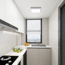 Pack 2 Panel Led Sobrepuesto Cuadrado Blanco 24W Luz Fria
