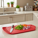 Tabla P/Picar De Plastico 22X34.5 Cm Rojo/Verde/Blanco/Beige