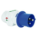 Adaptador industrial IP44 3X 2P+T 10/16A 250V