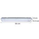 Equipo estanco led 2x10W