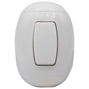 Interruptor simple 9/24 Oval Blanco