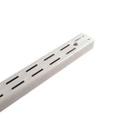 Pilar ranurado doble metal 64 cm blanco