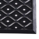 Limpiapies Ondas 44x64 cm PVC Negro