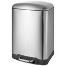 Basurero 12 Litros Acero Inoxidable Gris