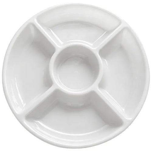 Set 3 Bandejas Plastico Redonda 30.5X30.5 Cm Blanco