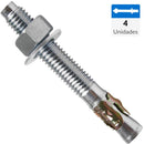 Perno Anclaje 1/4 Pulg X 2 1/4 Pulg 4 Unidades