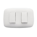 Interruptor Doble (9/15) Blanco Domino Sencia