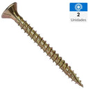 Tornillo Tirafondo Madera 30 mm 3.5 mm 2 unidad(es)