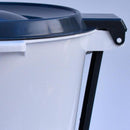 Papelero De Baño 12 Litros Plastico Gris Grafito
